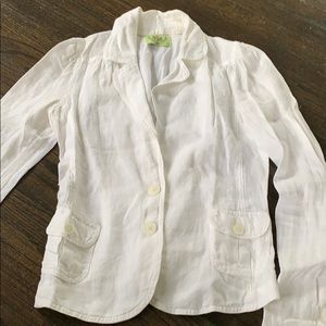 Juicy Couture White Linen Blazer